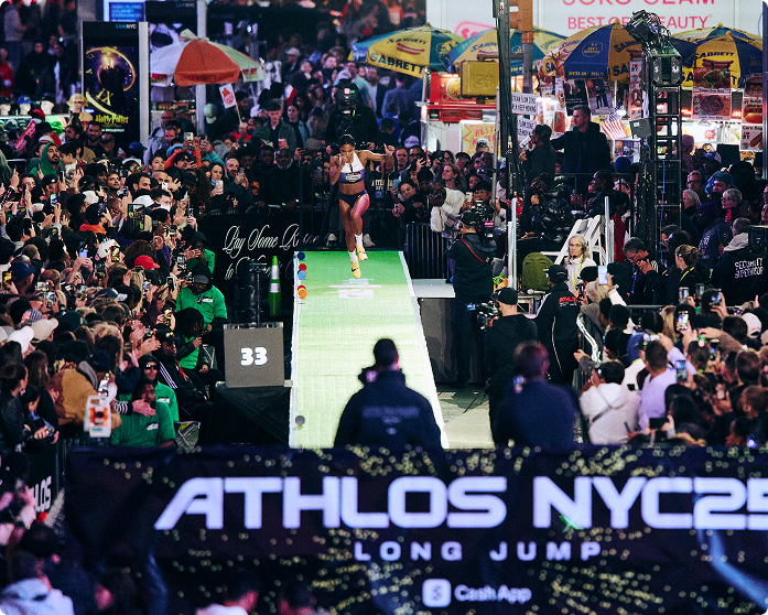 She Jumps Time Square